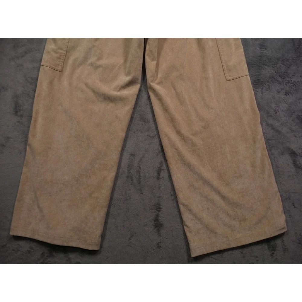 Nike Air Jordan Pants Womens Size Medium Brown Corduroy‎ Chicago Cargo Pockets